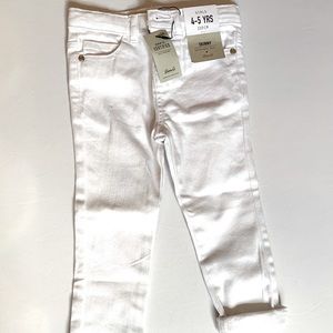White toddler jeans never worn